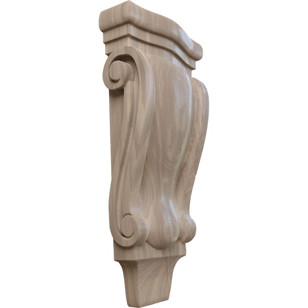 Ekena Millwork 4 3/4"W x 1 3/4"D x 10"H Small Traditional Pilaster Wood Corbel, Walnut CORW05X02X10PTWA - main